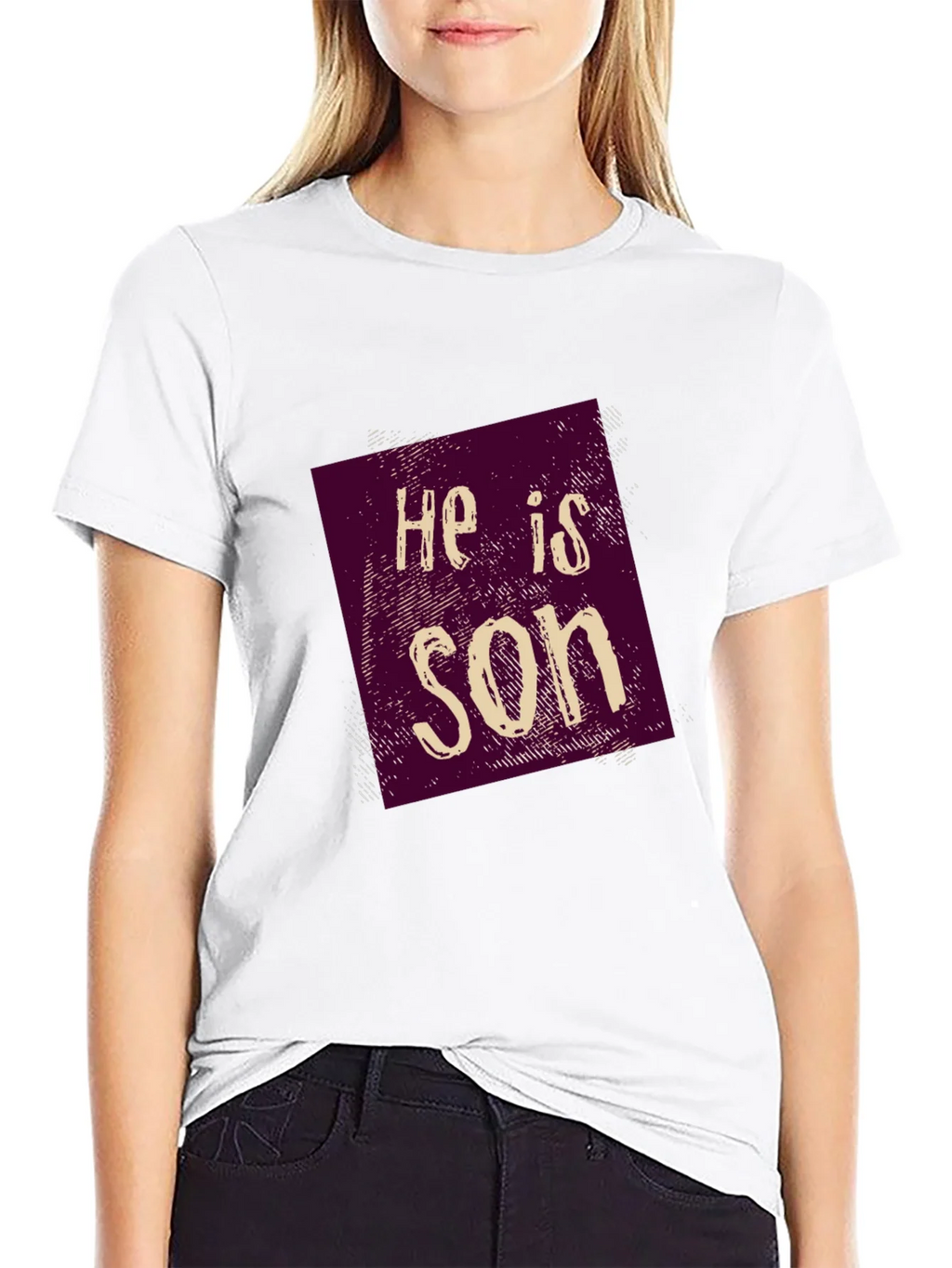 He is Son Graphic Tee - Casual Style