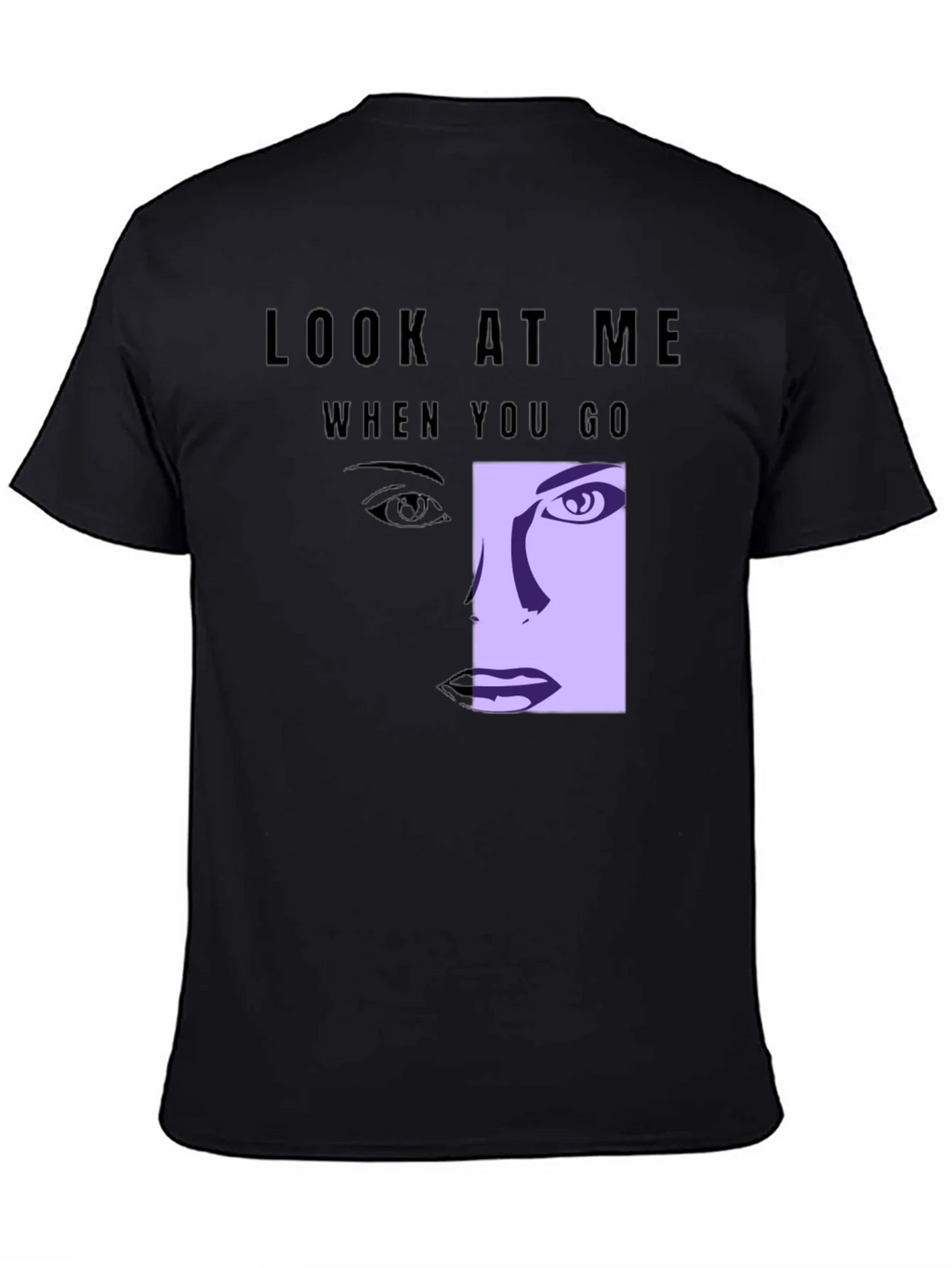 Look At Me Graphic Tee - Black T-Shirt