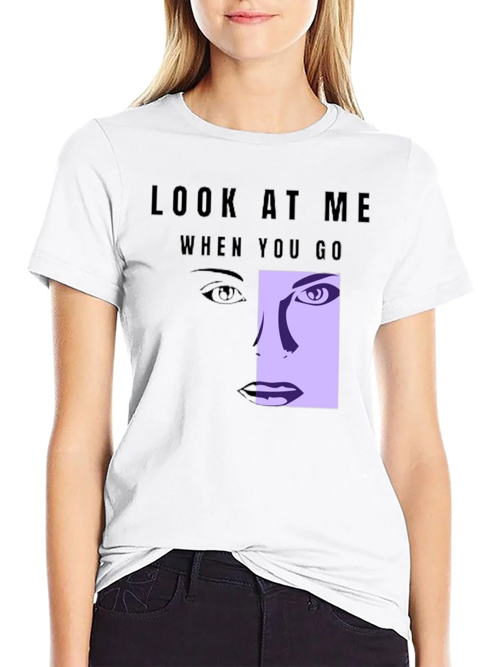 Look At Me Graphic Tee - Black T-Shirt