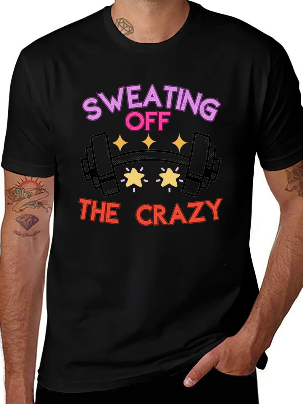 Sweating Off the Crazy Graphic T-Shirt
