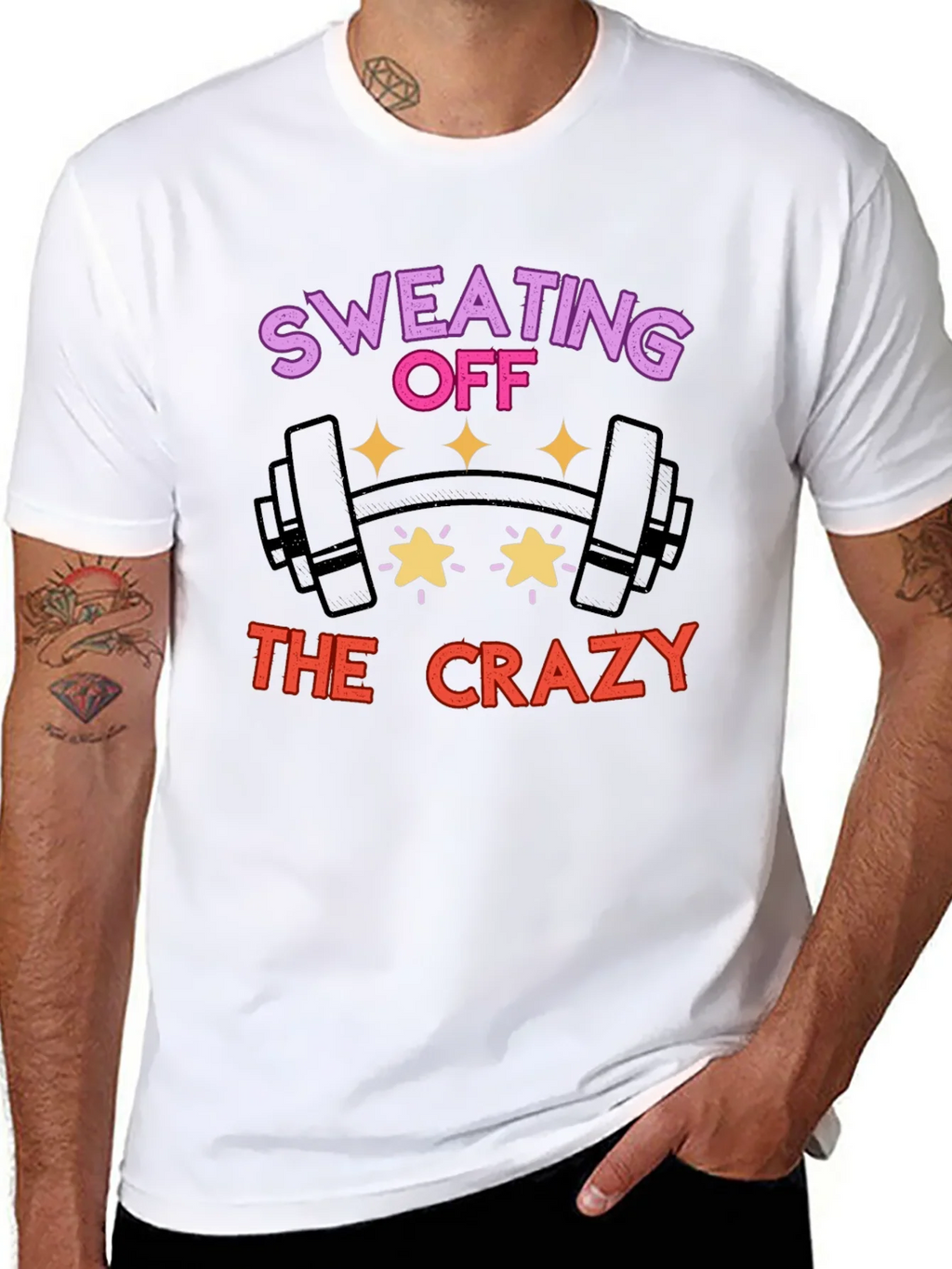 Sweating Off the Crazy Graphic T-Shirt