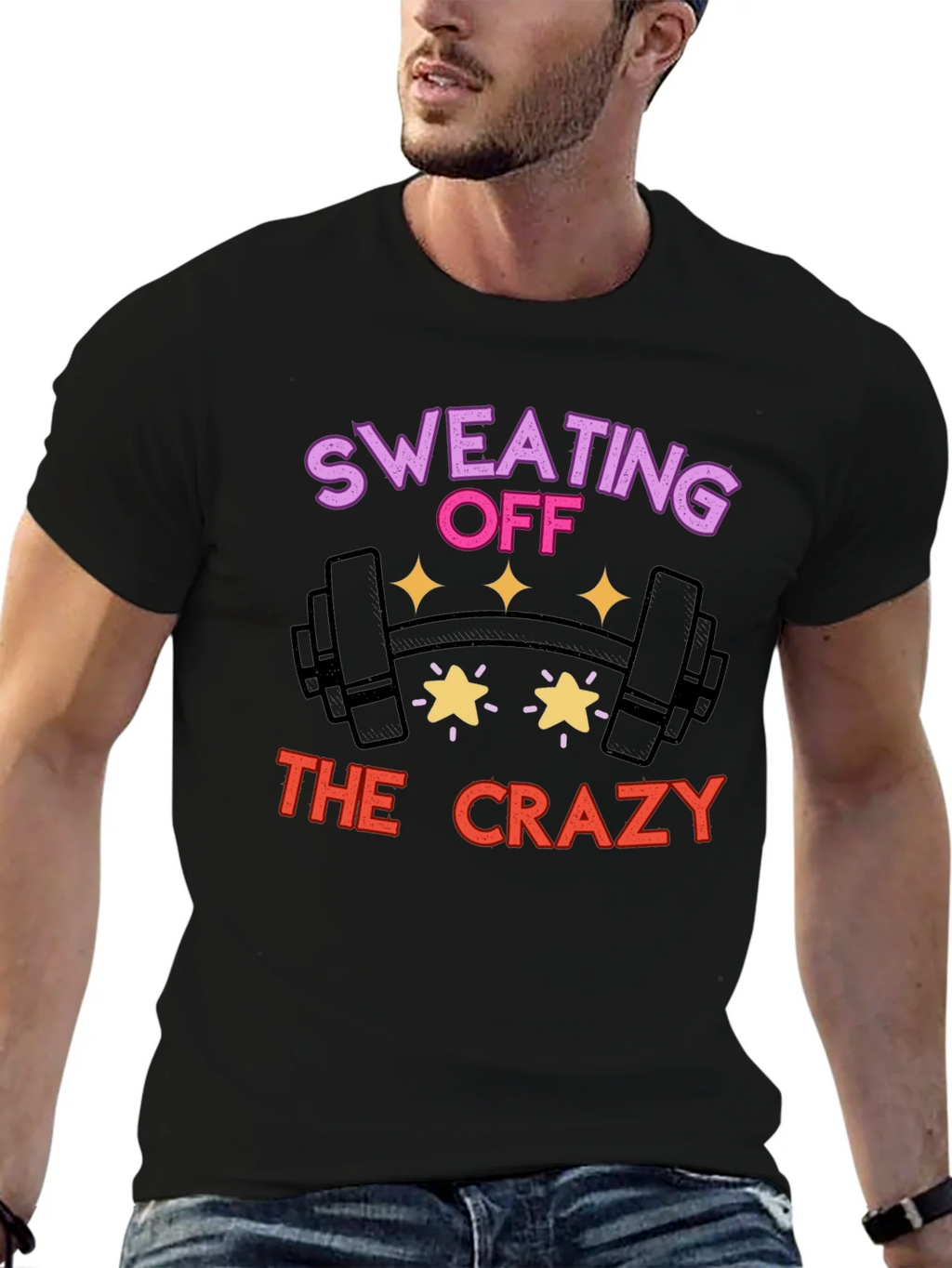 Sweating Off the Crazy Graphic T-Shirt