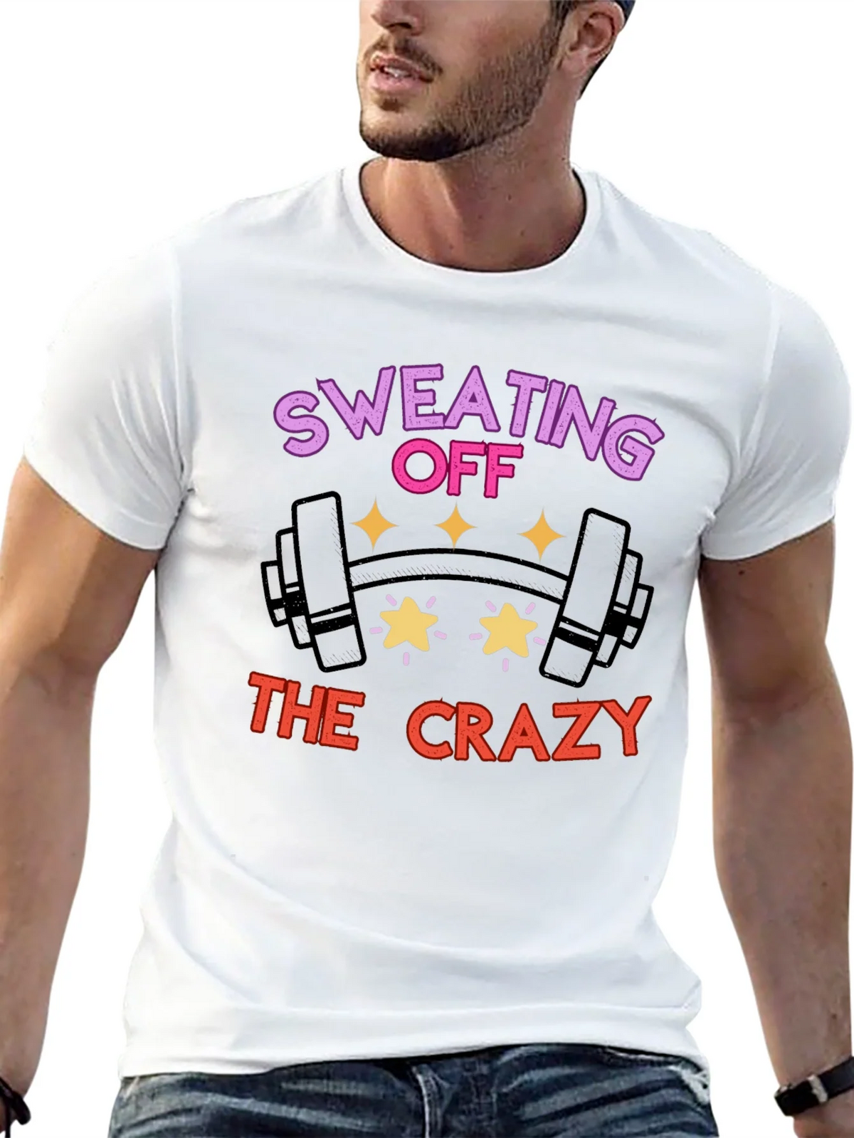 Sweating Off the Crazy Graphic T-Shirt