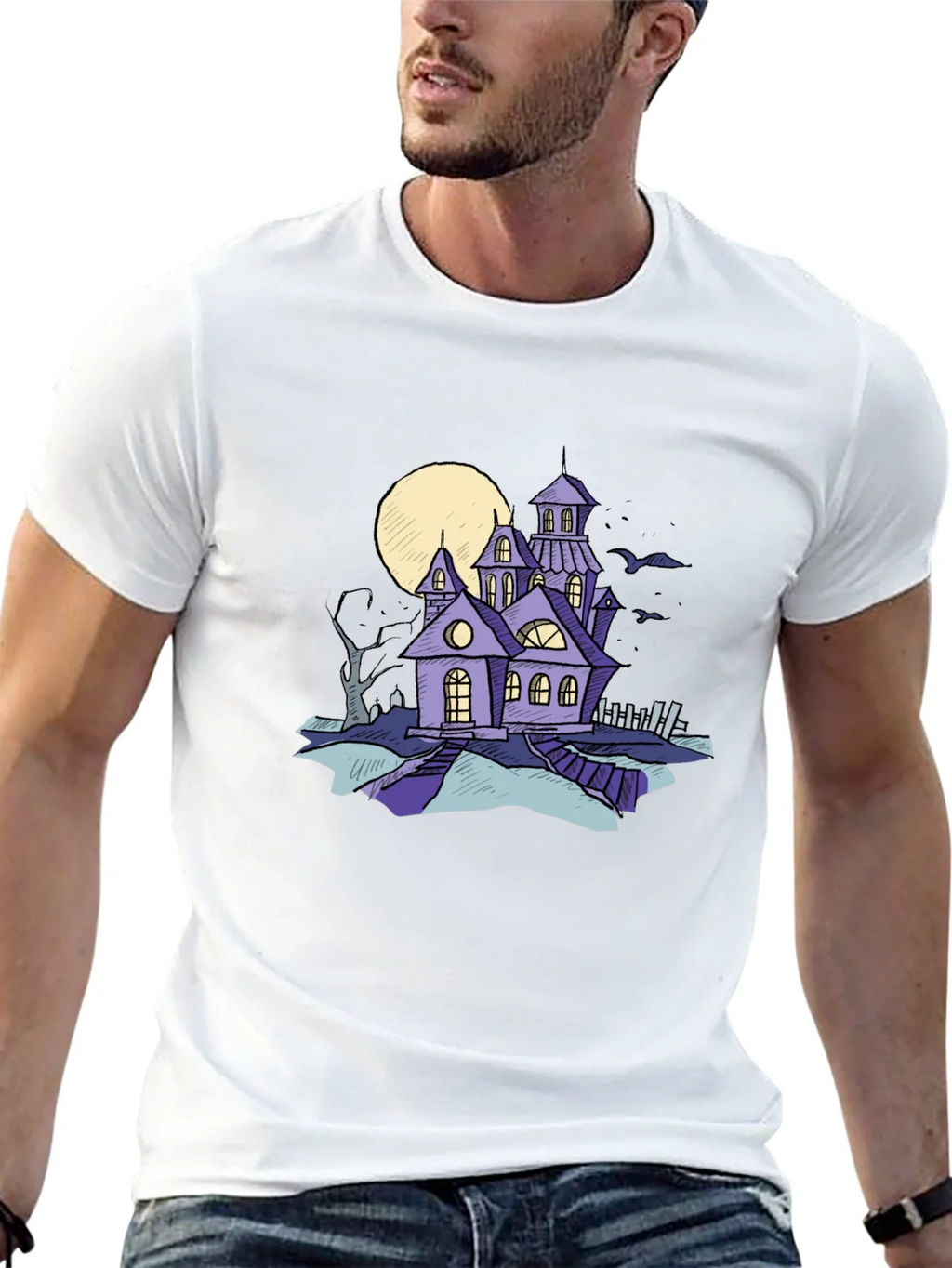 Haunted House Graphic Tee