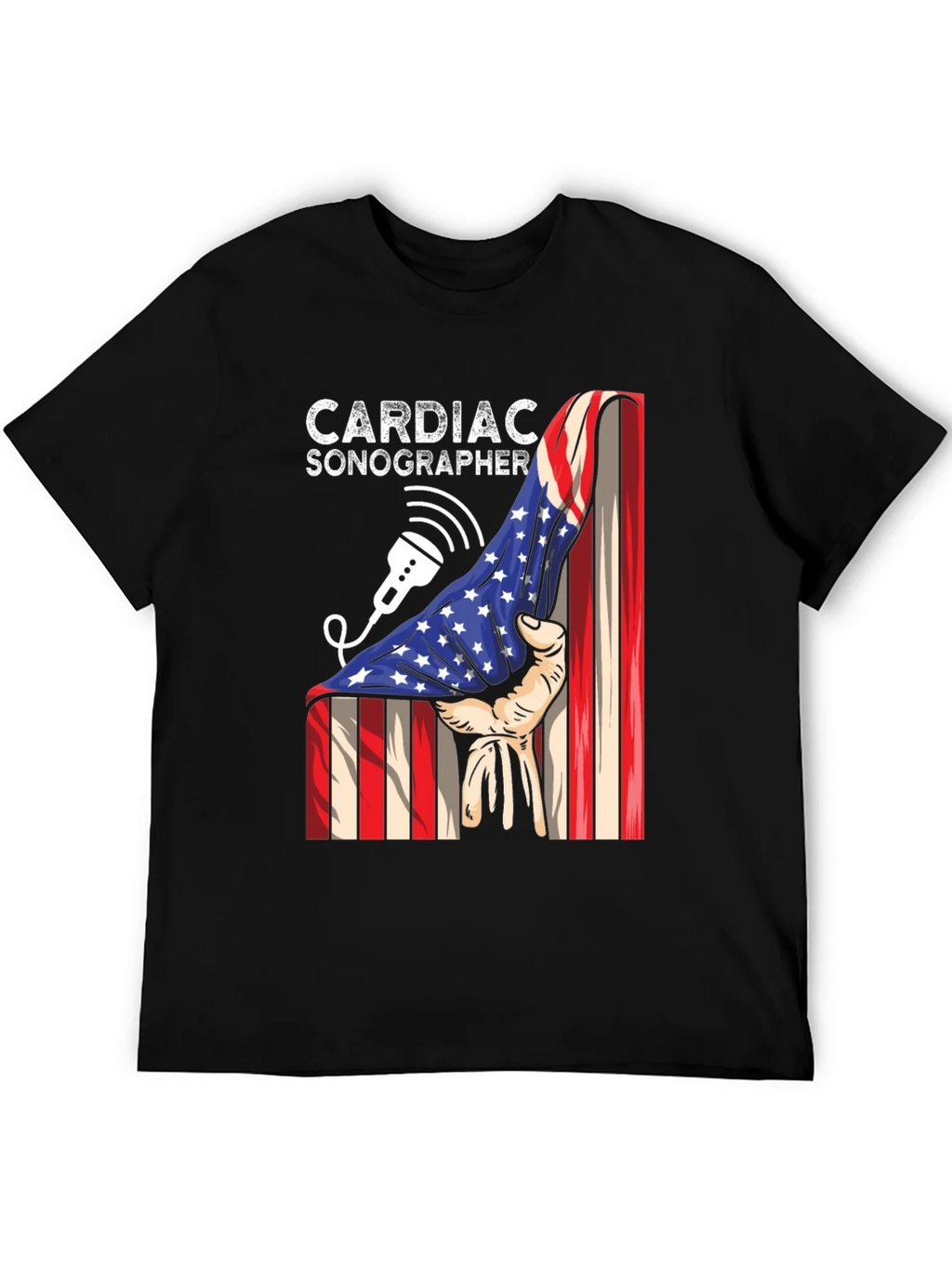 Cardiac Sonographer Patriotic T-Shirt