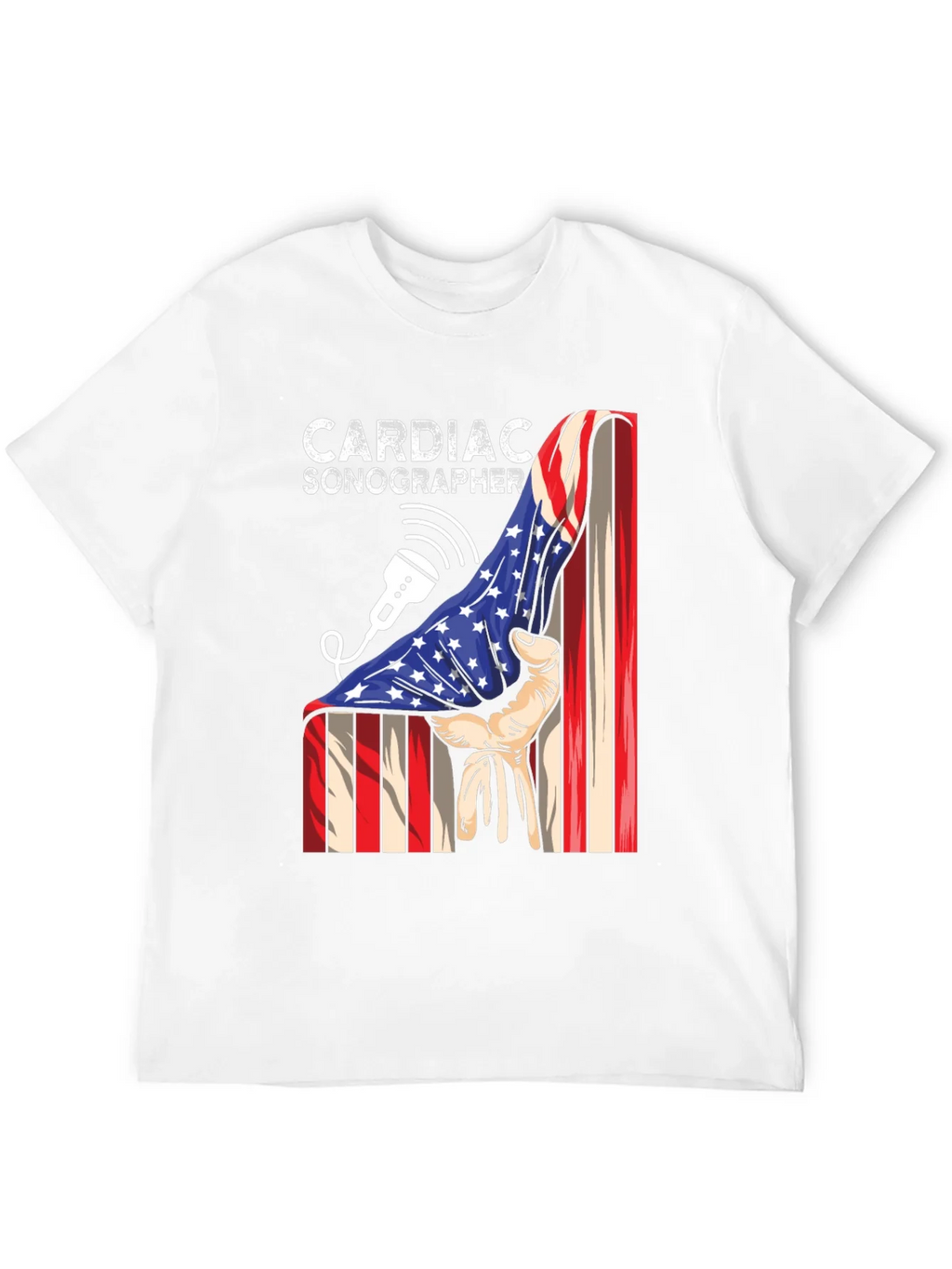 Cardiac Sonographer Patriotic T-Shirt