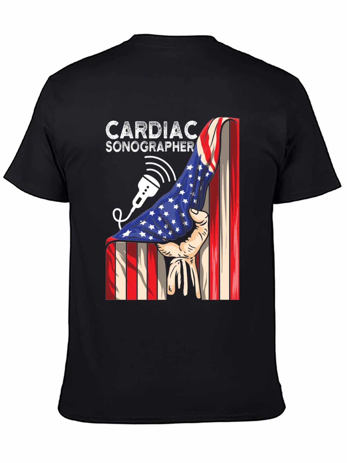 Cardiac Sonographer Patriotic T-Shirt