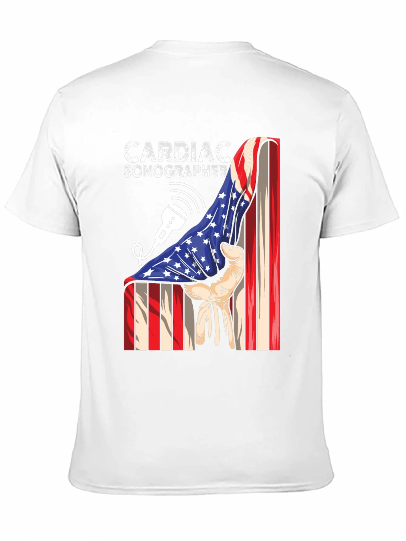 Cardiac Sonographer Patriotic T-Shirt