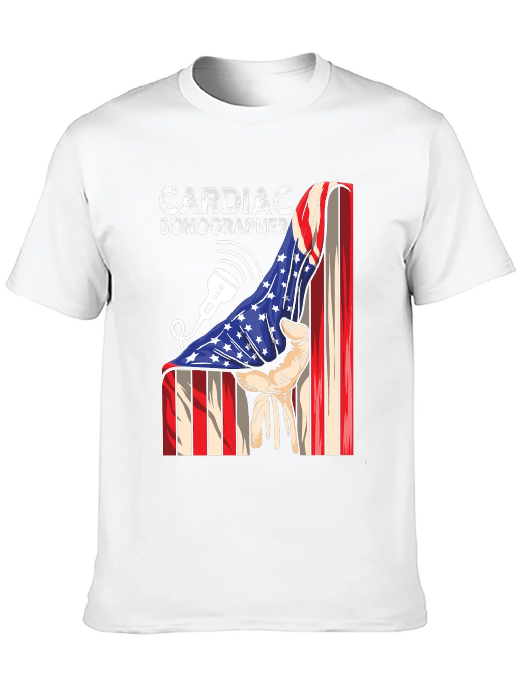 Cardiac Sonographer Patriotic T-Shirt