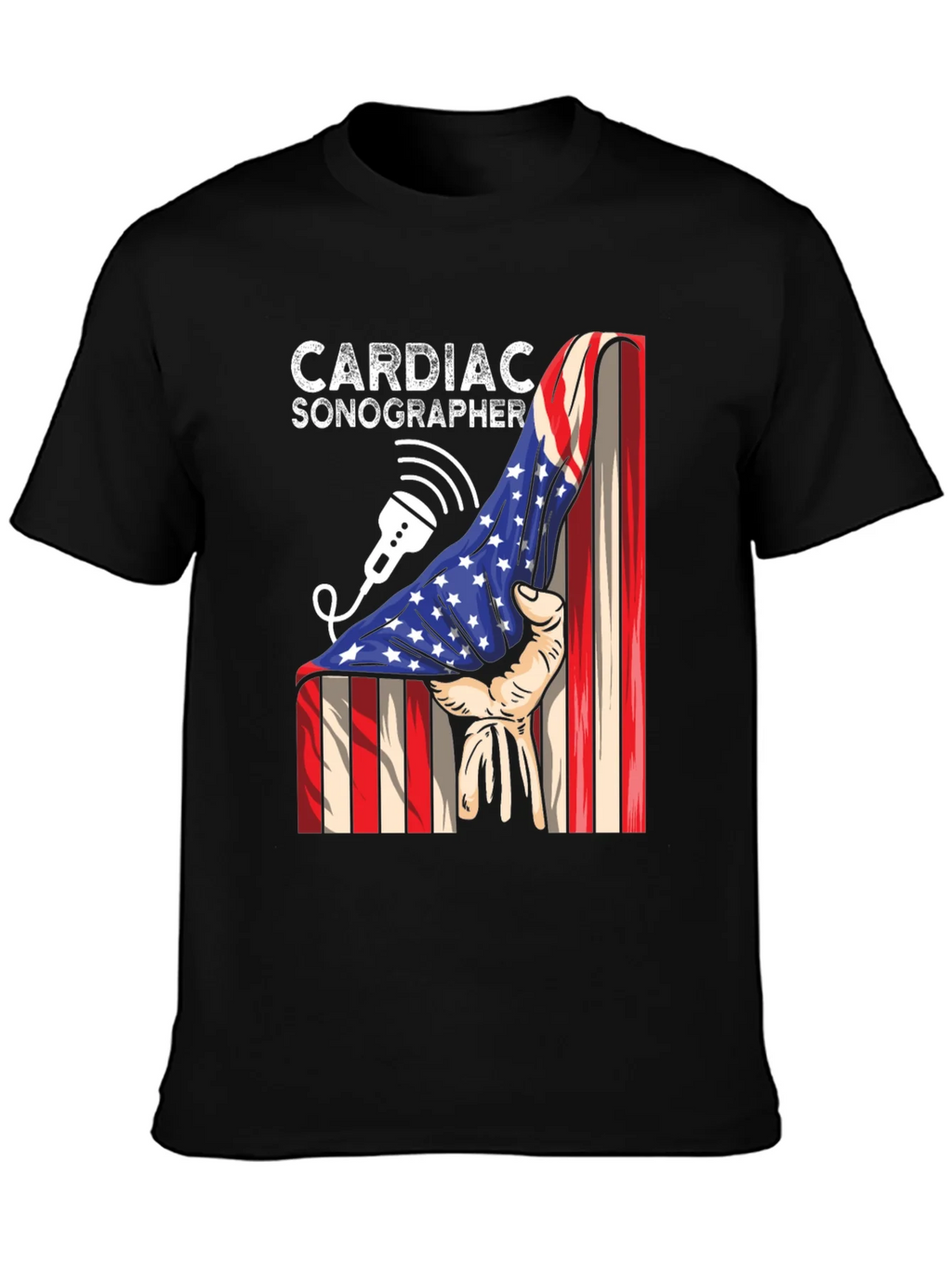 Cardiac Sonographer Patriotic T-Shirt