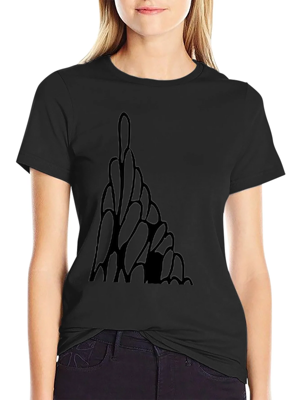 Modern Art Black Tee