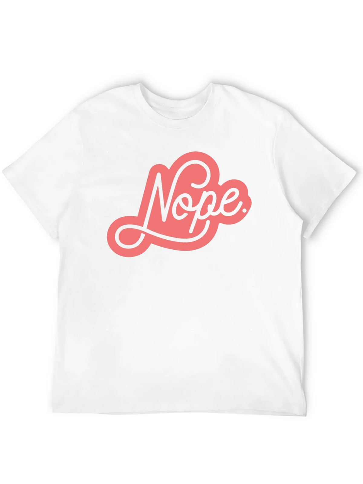 Nope Graphic Tee - Unisex Black Cotton T-Shirt