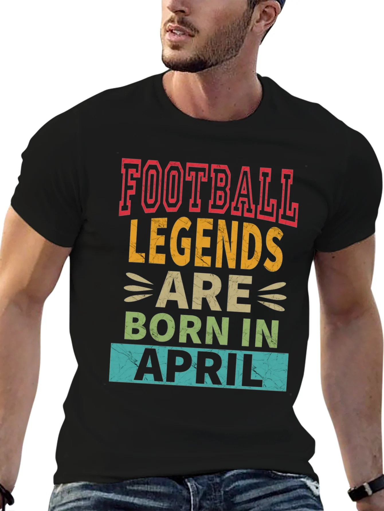 Football Legends Born In April T-Shirt