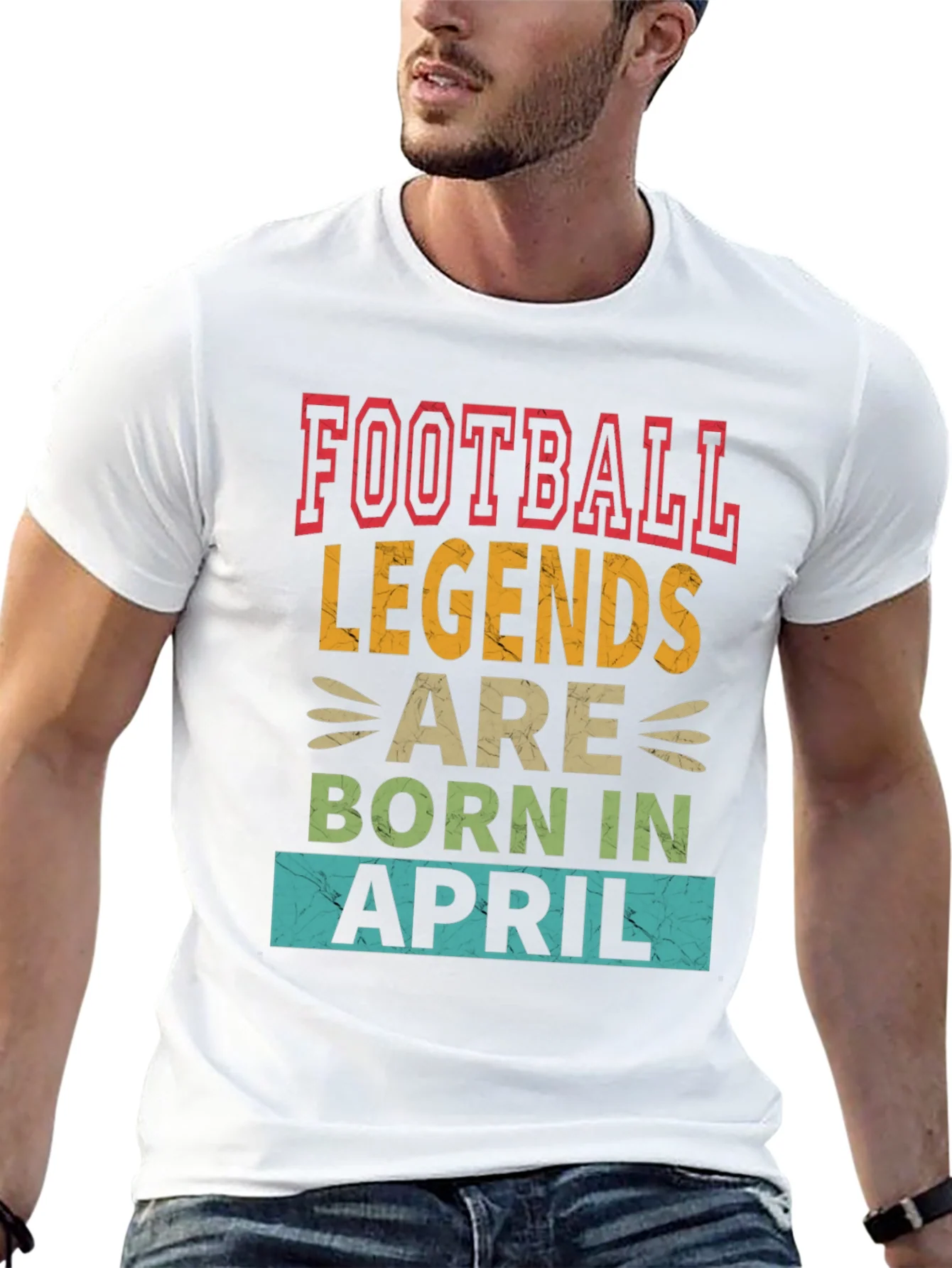 Football Legends Born In April T-Shirt