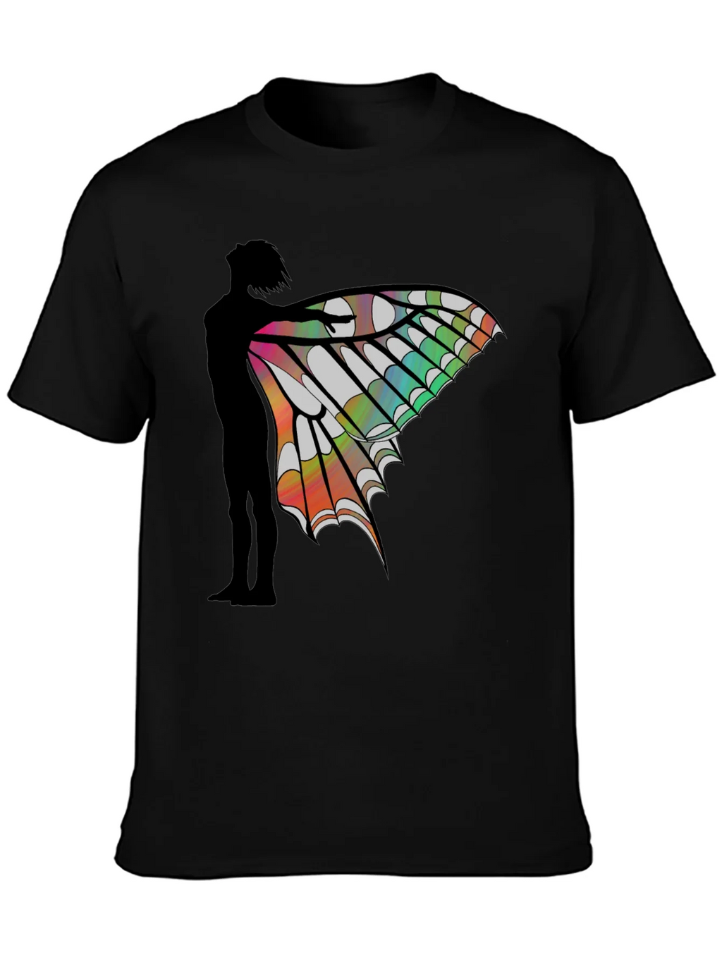 Butterfly Wing Silhouette Graphic Tee