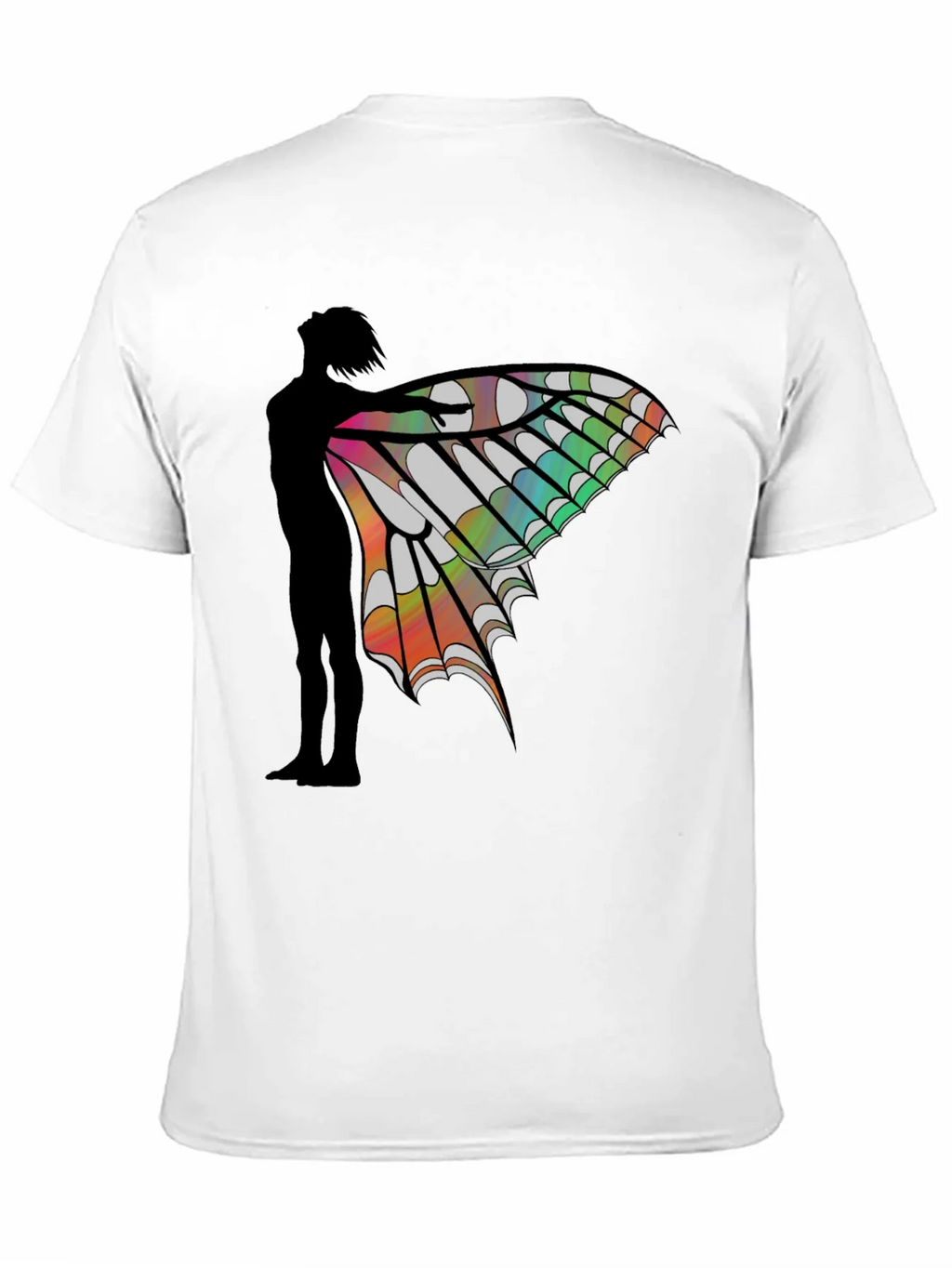 Butterfly Wing Silhouette Graphic Tee