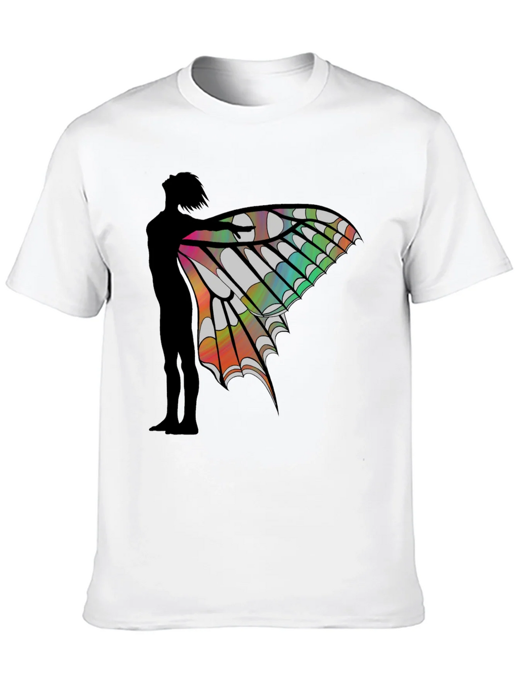 Butterfly Wing Silhouette Graphic Tee