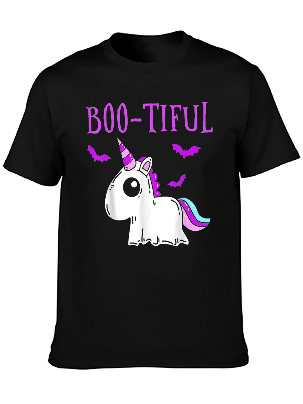 Boo-tiful Ghost Unicorn Halloween T-Shirt