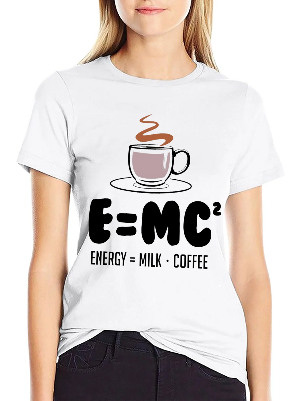 E=MC² Coffee T-Shirt - Energy Formula Tee
