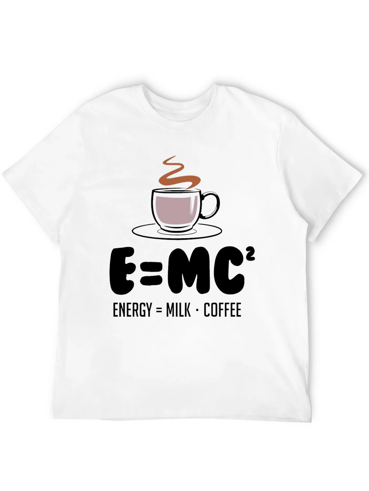 E=MC² Coffee T-Shirt - Energy Formula Tee
