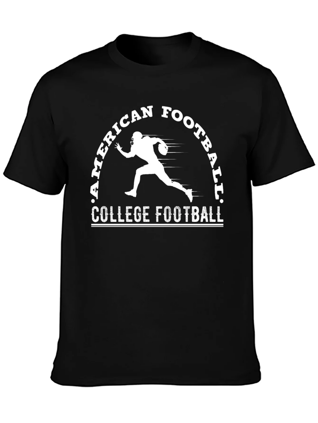 American College Football T-Shirt - Black