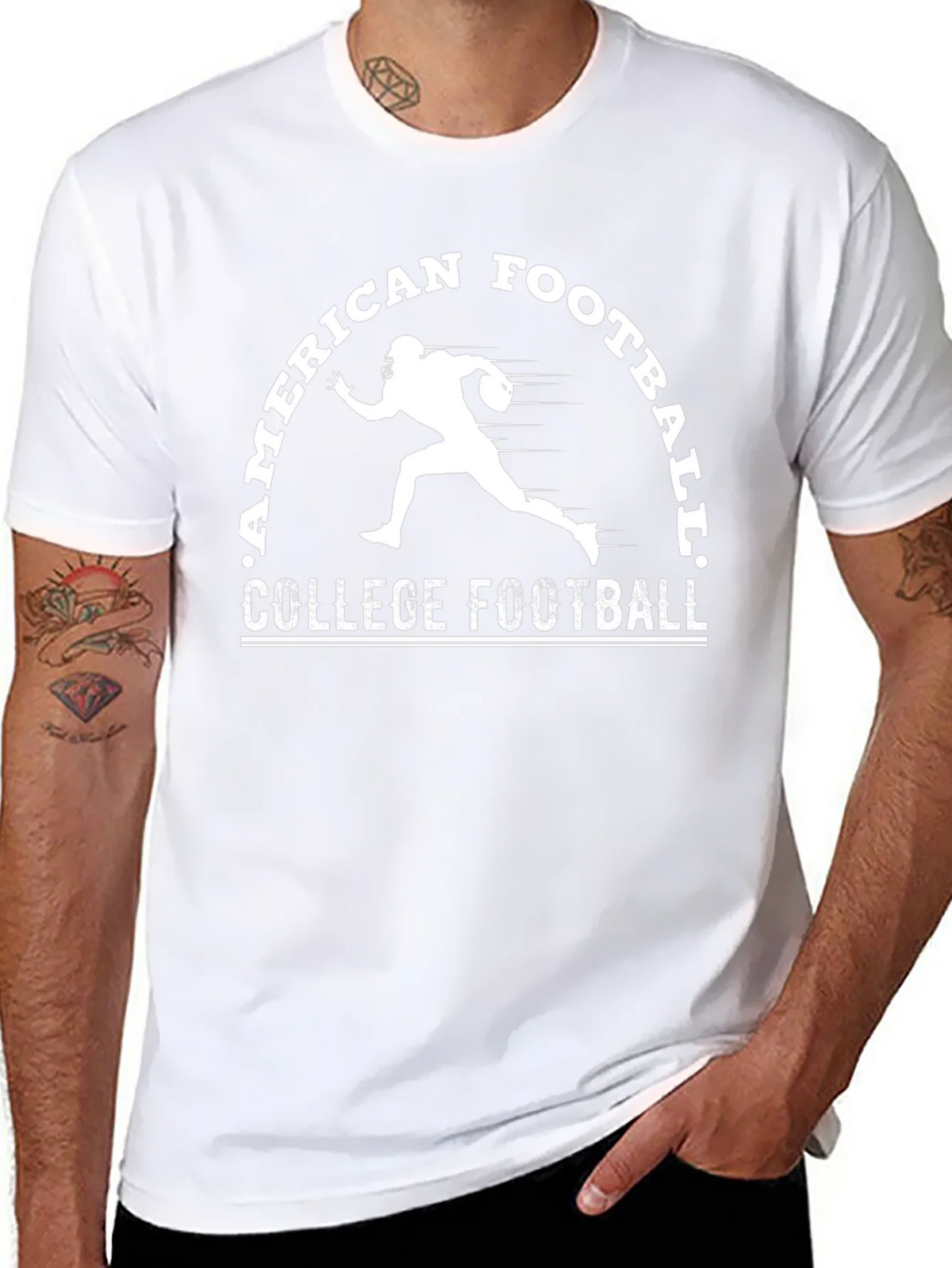American College Football T-Shirt - Black