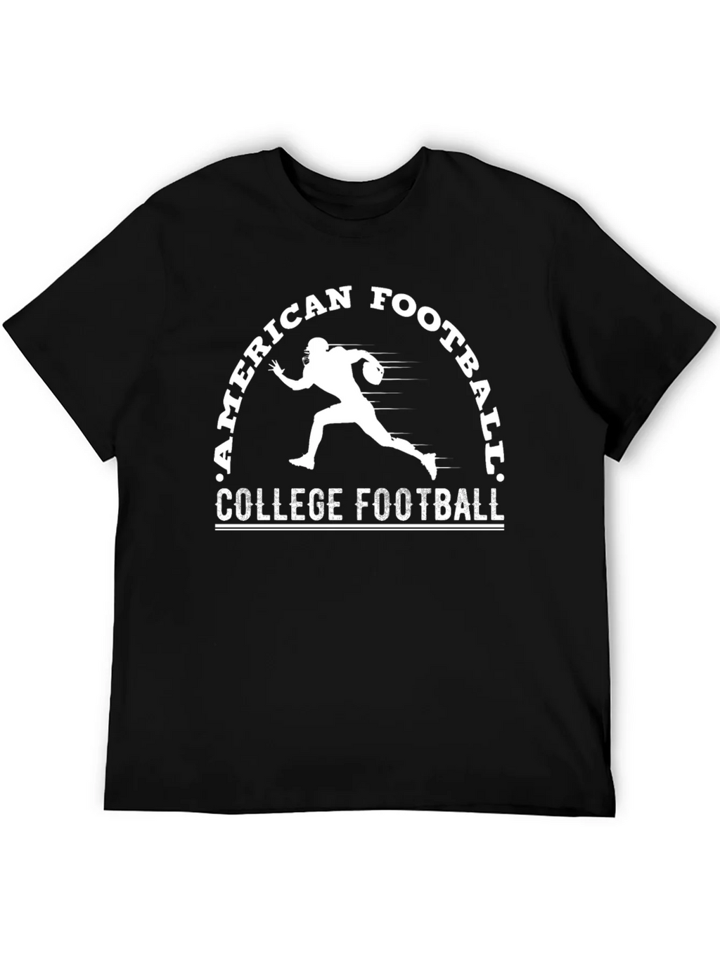 American College Football T-Shirt - Black