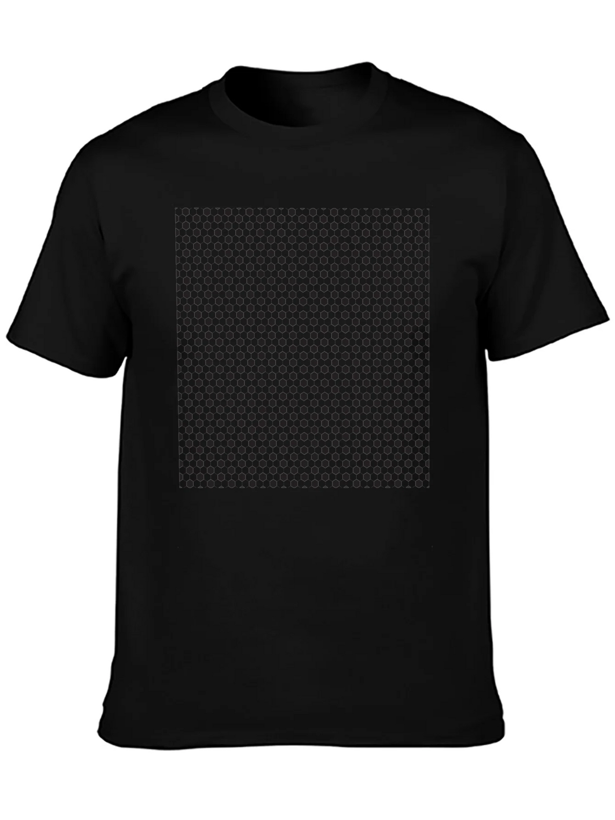 Mens Black Polka Dot Pattern T-Shirt