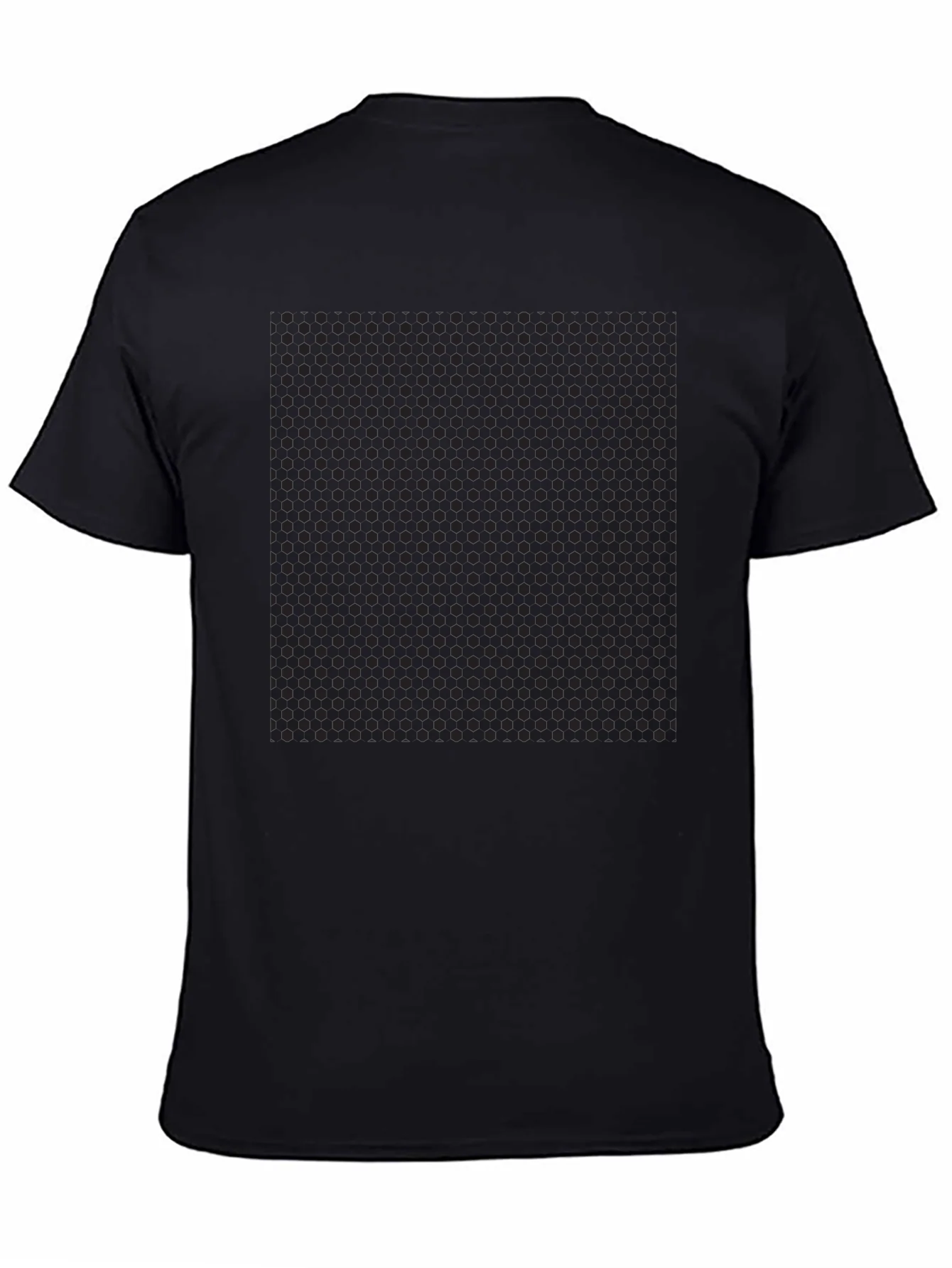 Mens Black Polka Dot Pattern T-Shirt