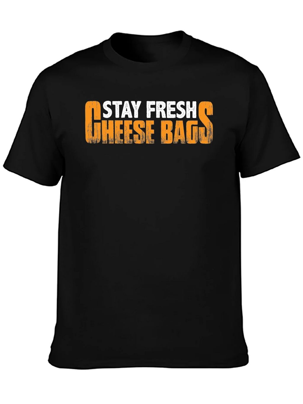 Stay Fresh Cheese Bags Black T-Shirt