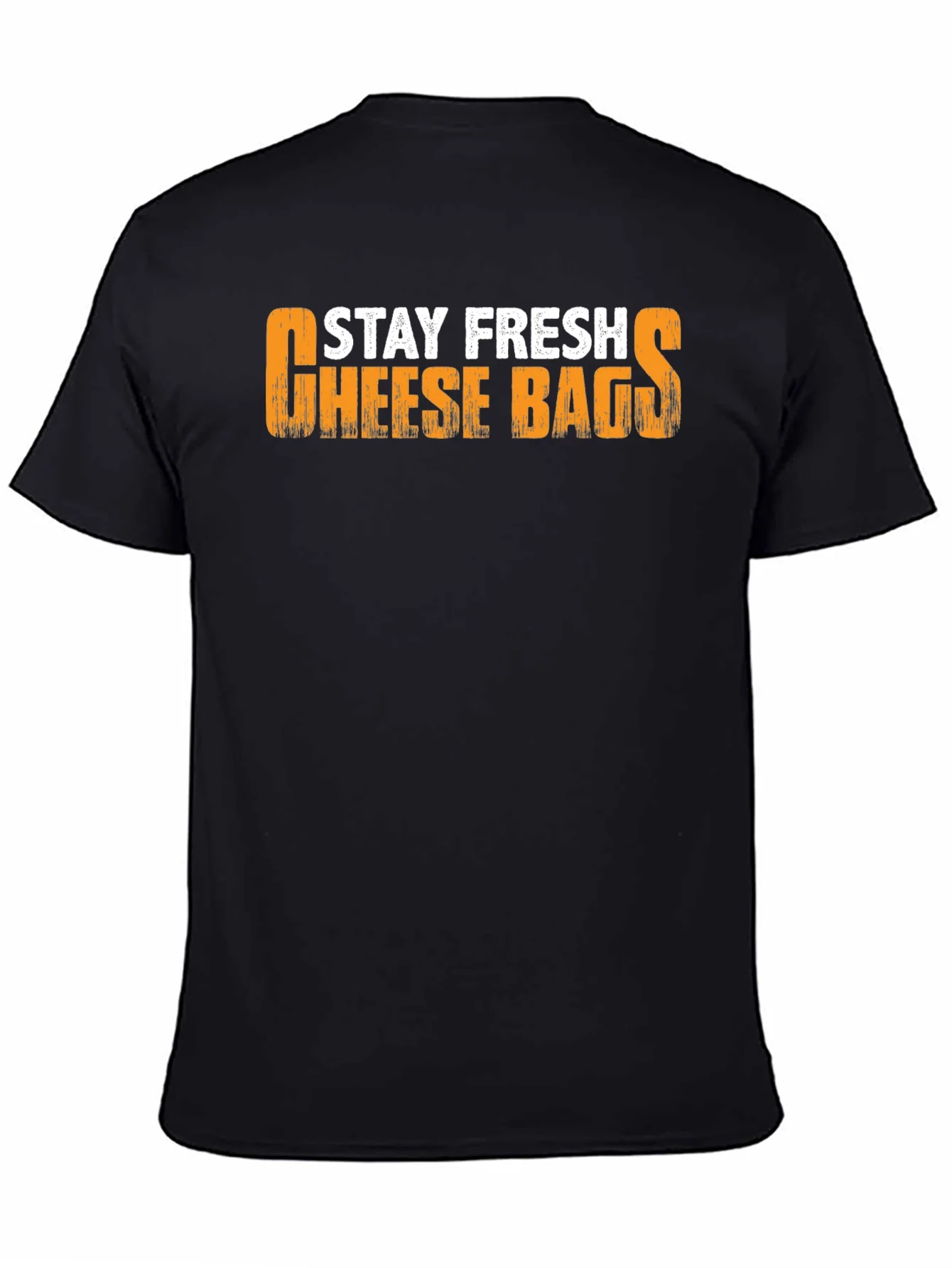 Stay Fresh Cheese Bags Black T-Shirt