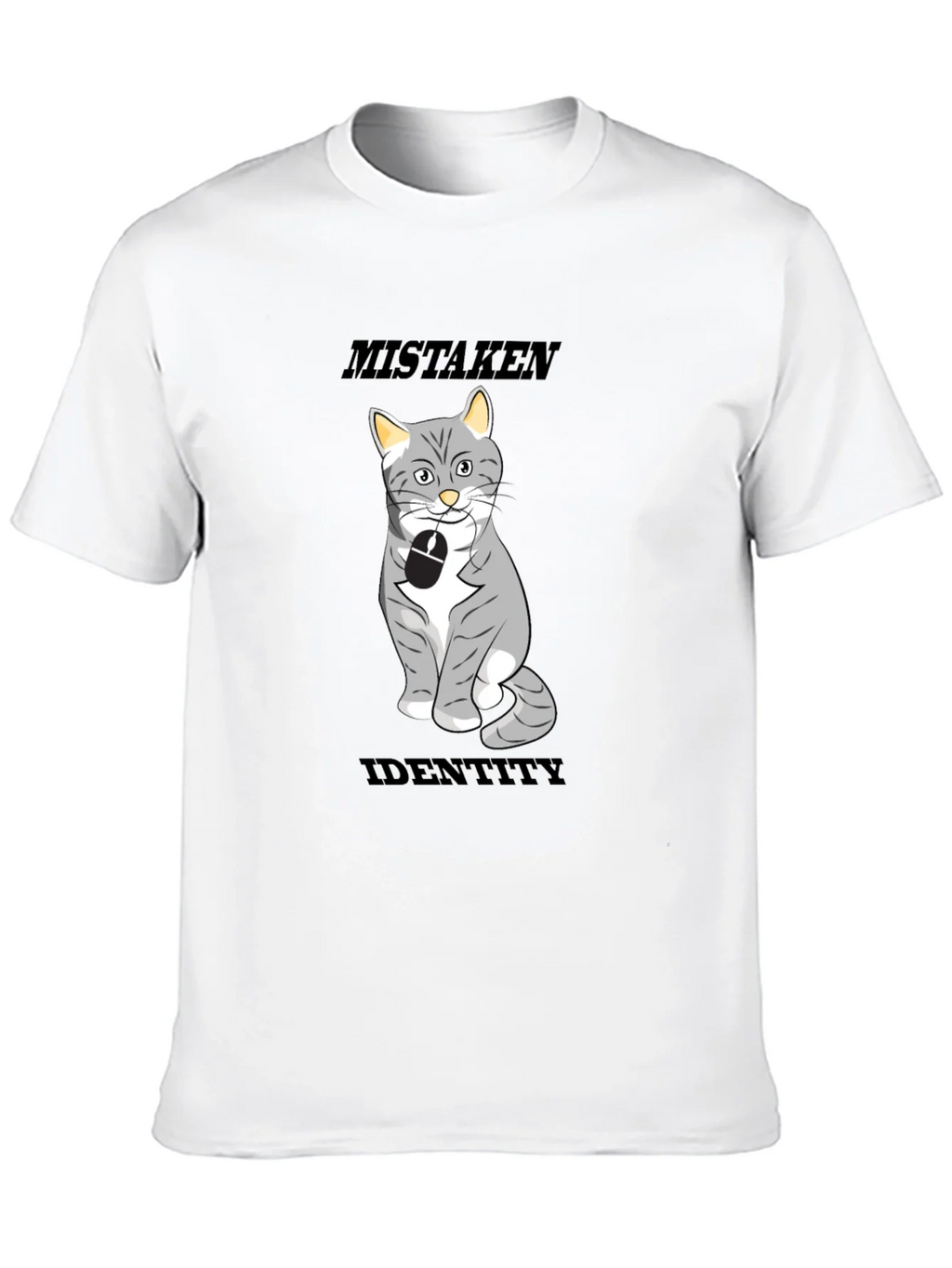 Mistaken Identity Cat T-Shirt Funny Graphic Tee