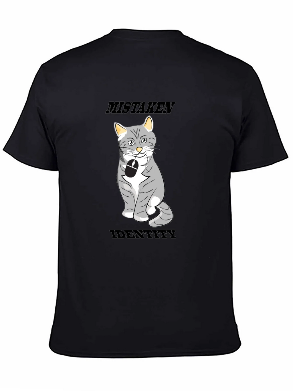 Mistaken Identity Cat T-Shirt Funny Graphic Tee