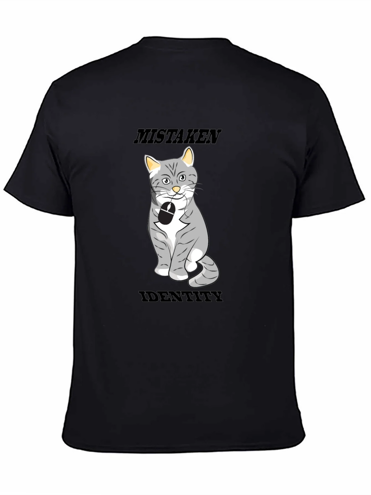 Mistaken Identity Cat T-Shirt Funny Graphic Tee
