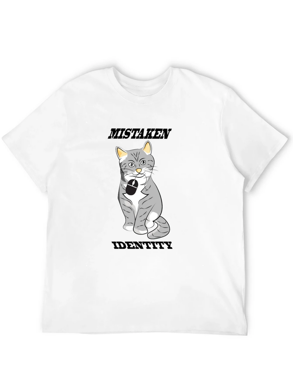 Mistaken Identity Cat T-Shirt Funny Graphic Tee