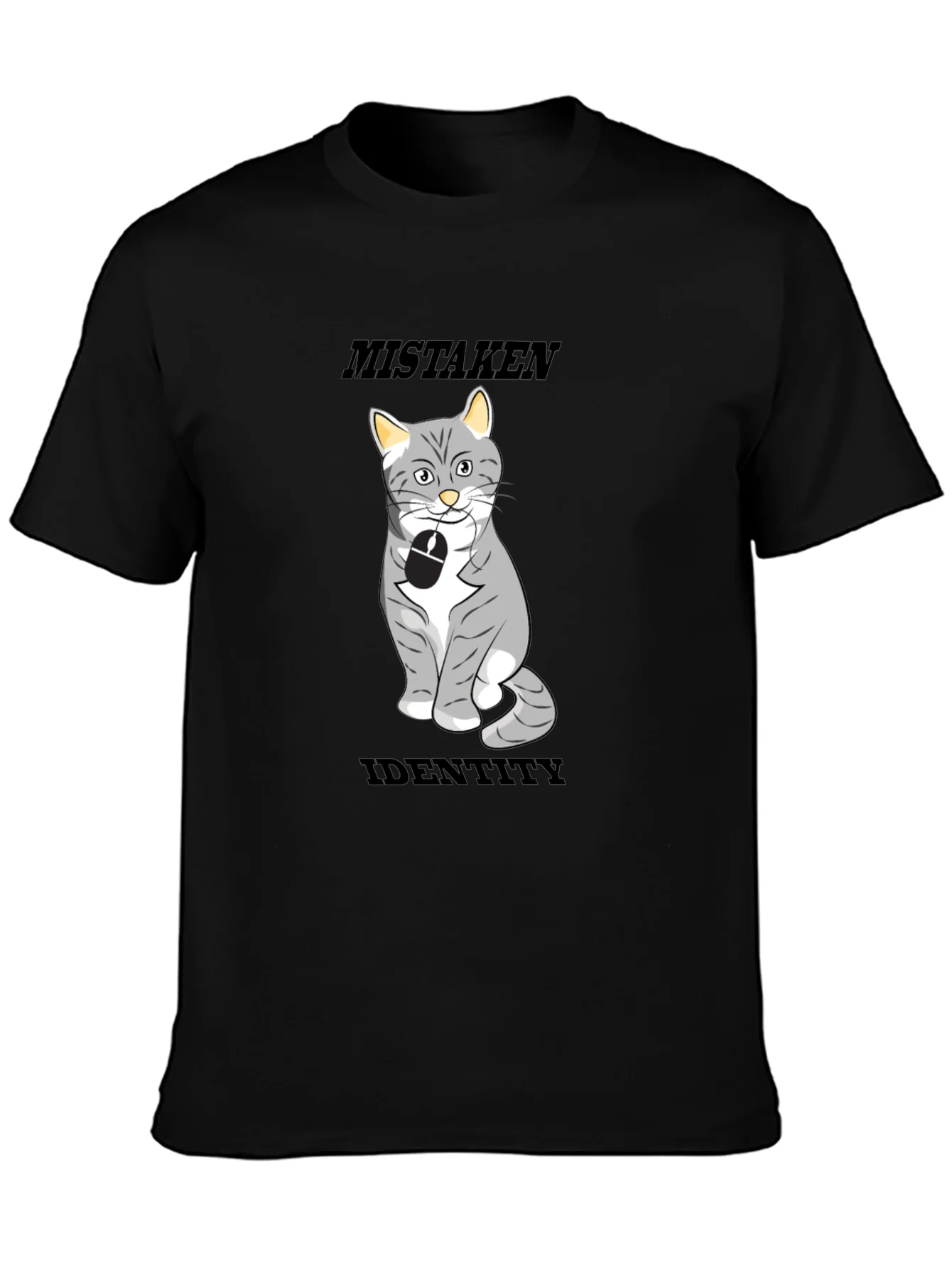 Mistaken Identity Cat T-Shirt Funny Graphic Tee