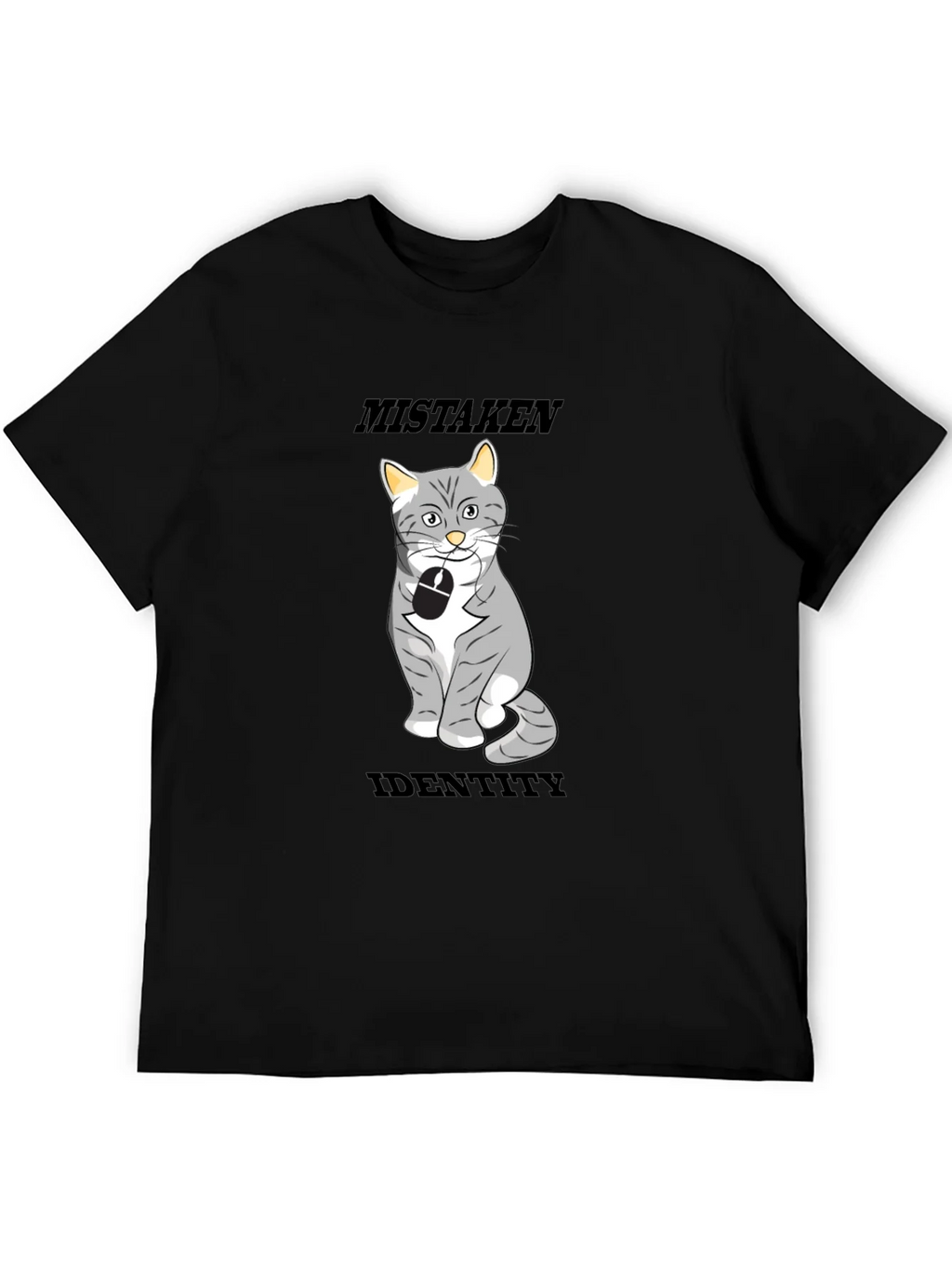 Mistaken Identity Cat T-Shirt Funny Graphic Tee