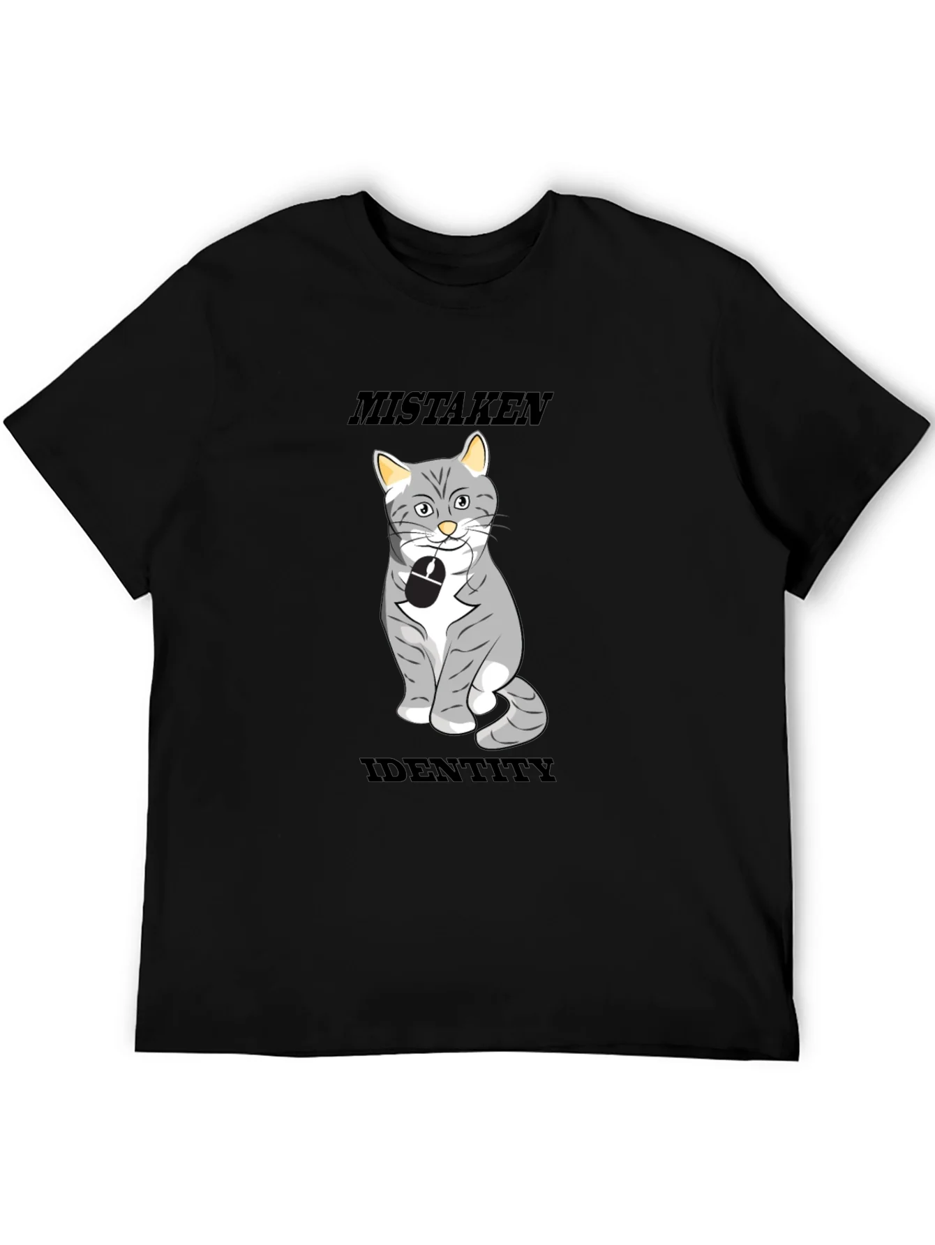 Mistaken Identity Cat T-Shirt Funny Graphic Tee