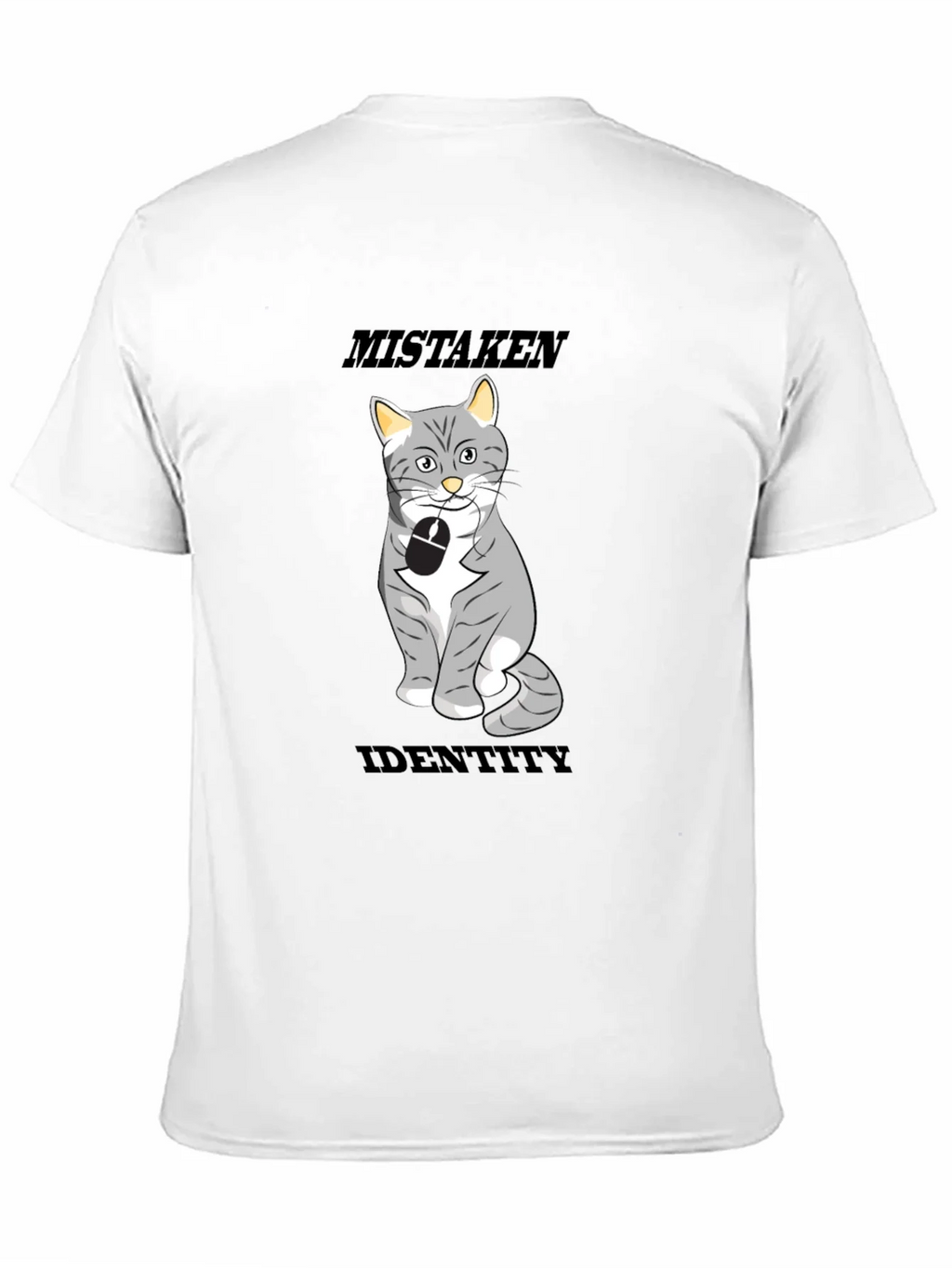 Mistaken Identity Cat T-Shirt Funny Graphic Tee