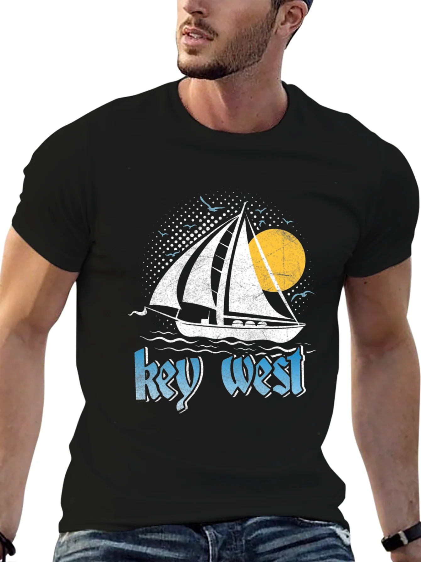Key West Sailboat Graphic Tee