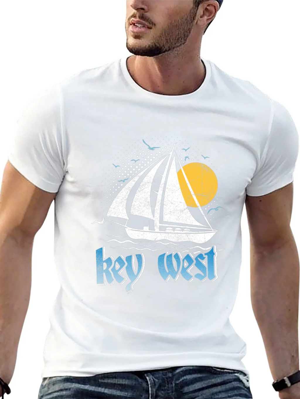 Key West Sailboat Graphic Tee