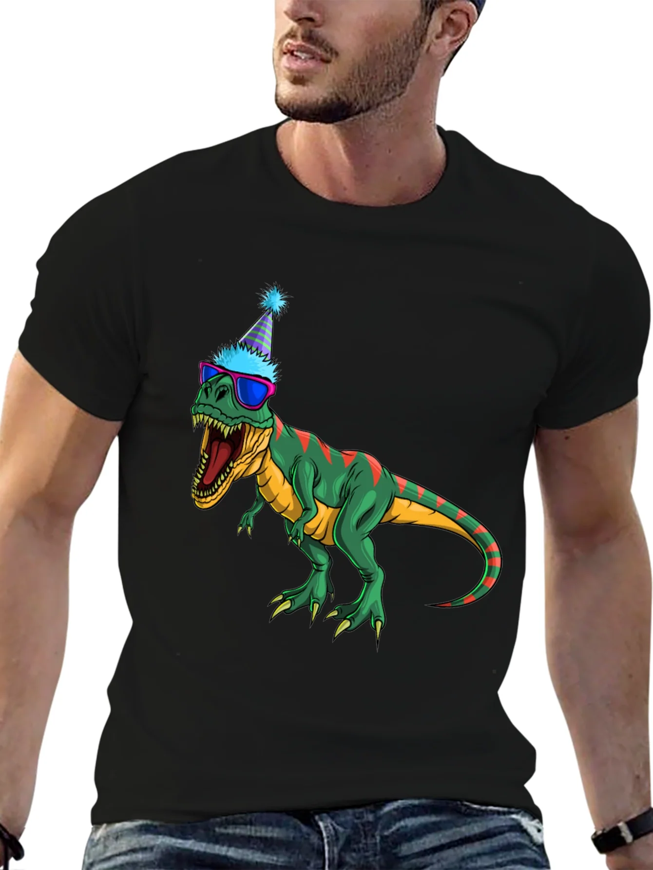 Party Dino T-Shirt - Fun & Festive