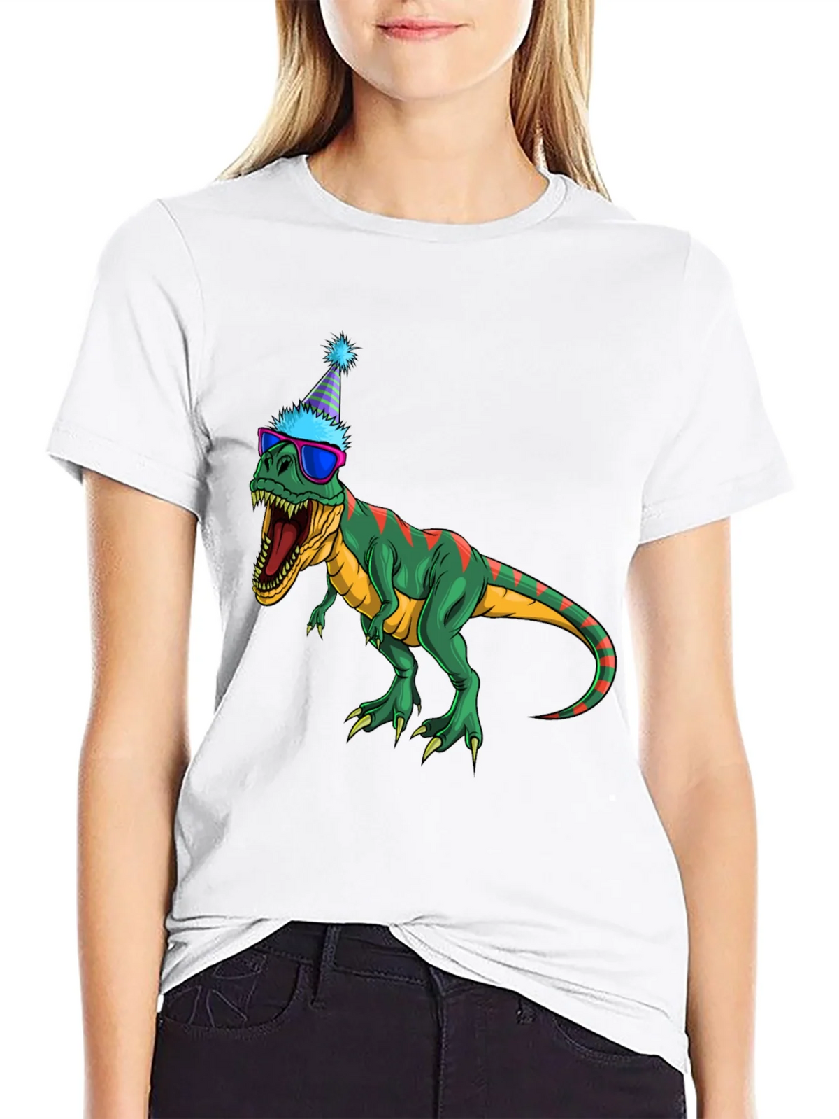 Party Dino T-Shirt - Fun & Festive