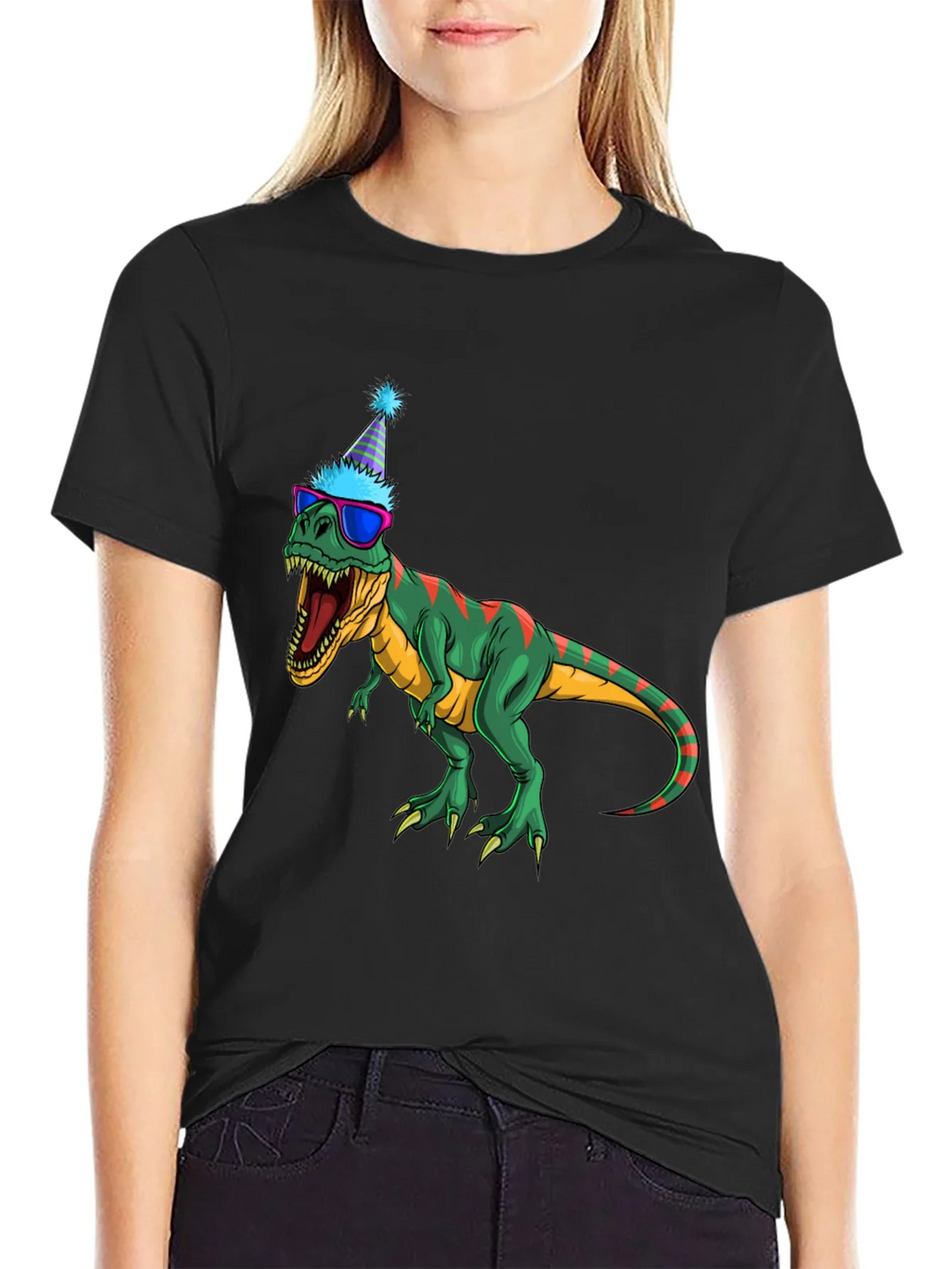 Party Dino T-Shirt - Fun & Festive