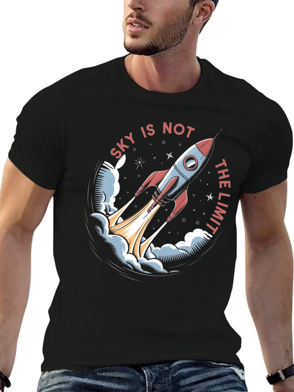 Sky Is Not The Limit Rocket T-Shirt