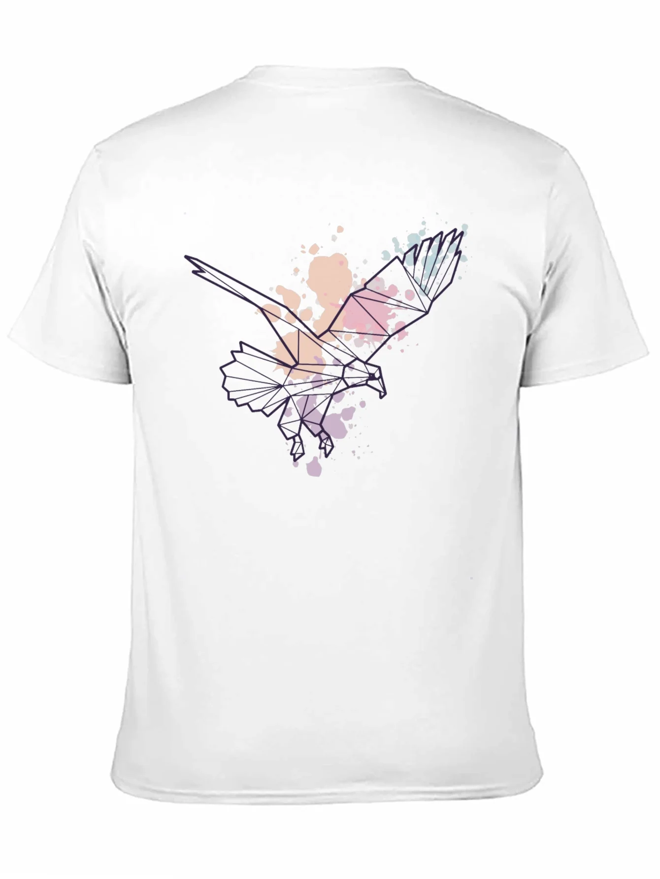 Abstract Eagle Mens Black T-Shirt