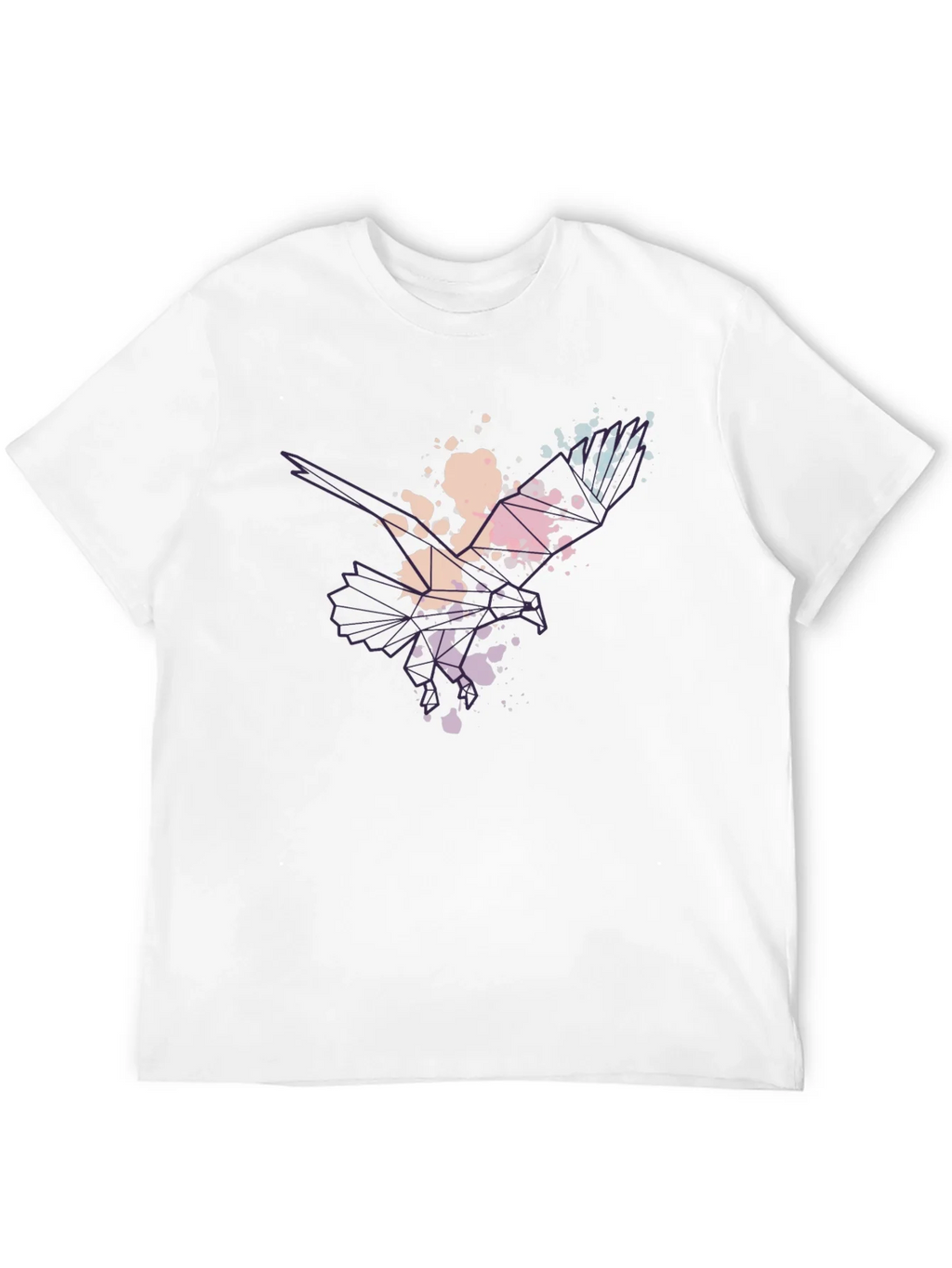 Abstract Eagle Mens Black T-Shirt