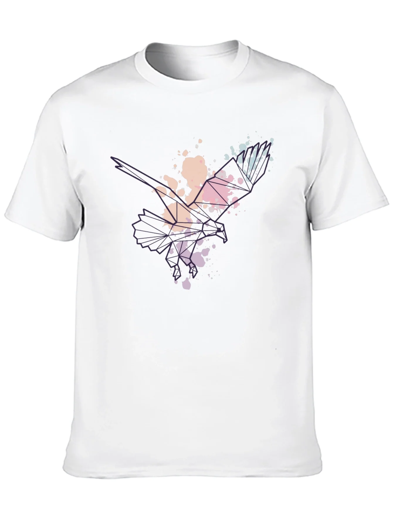Abstract Eagle Mens Black T-Shirt