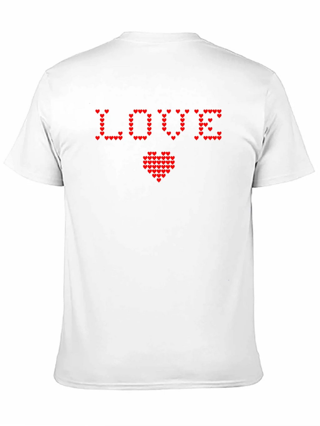 Heart Pixel Love Graphic Tee - Soft Cotton Blend